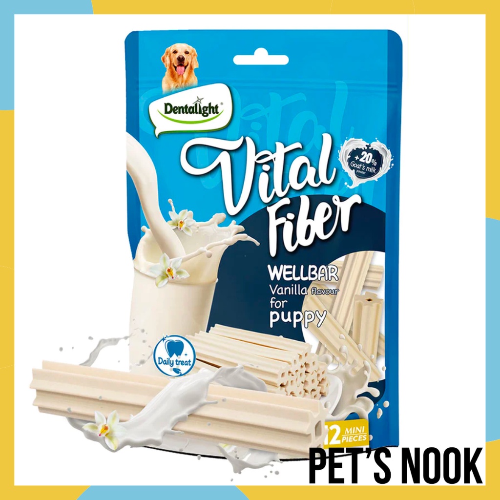 Vital Fiber Grain-free Dental Treat Wellbar 80g - Goat's Milk for ...