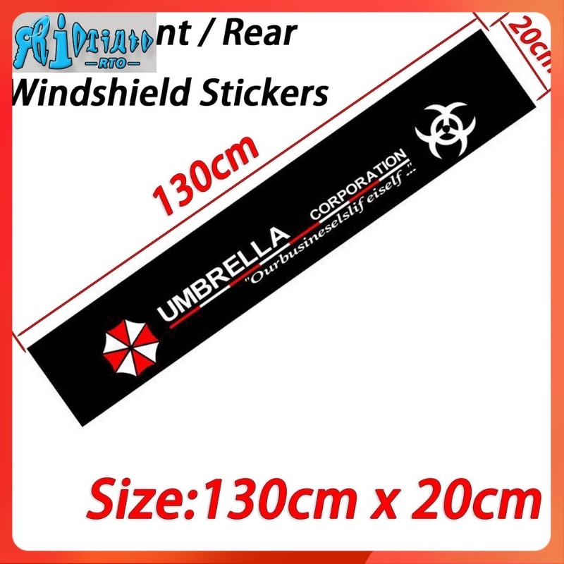 RTO Car Windscreen Windshield Sticker BLACK Decorative Stickers For KIA ...