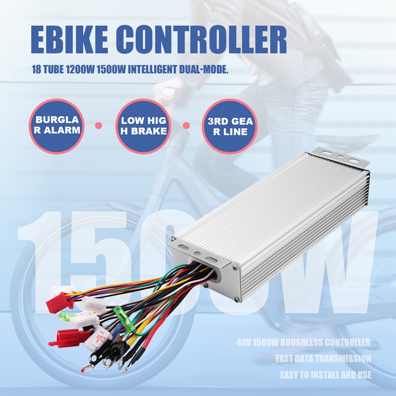 48V 60V 64V 72V 1200W 1500W 18 Tubes Brushless Controller/Ebike ...