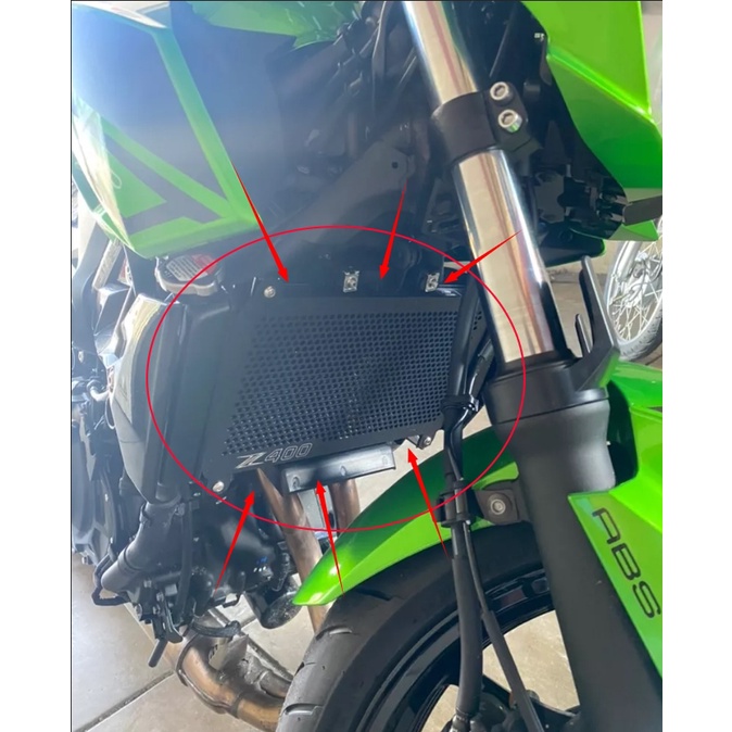 REYGEAKT For Kawasaki Ninja 400 Z400 Ninja400 Radiator Cover Guards ...