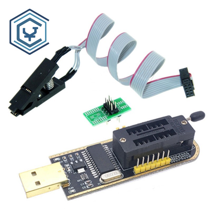 CH341A 24 25 Series EEPROM Flash BIOS USB Programmer Module + SOP8 Test ...