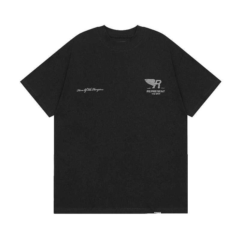 High Street Men's and women's tops New Fashion Foam Embossed Letter