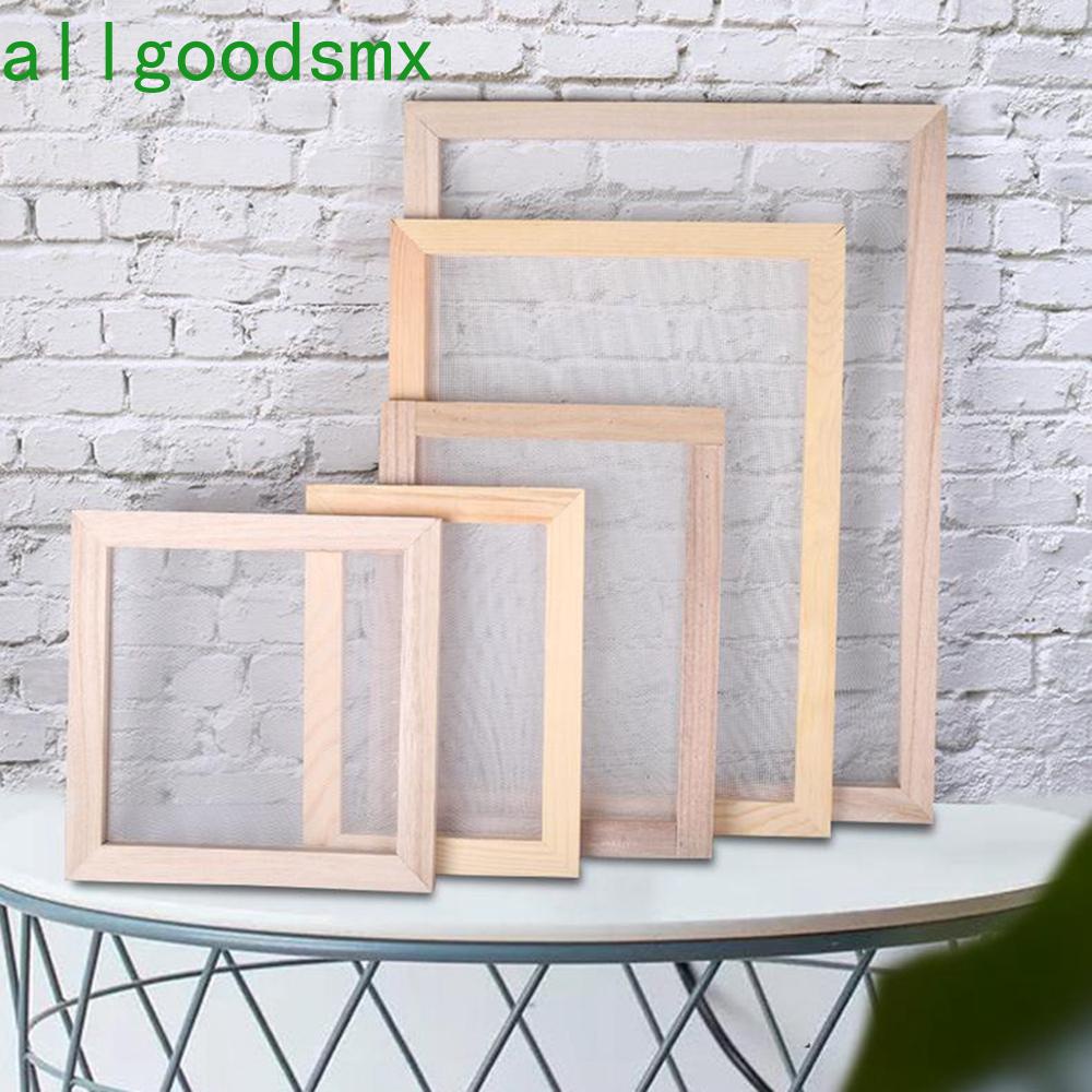 ALLGOODS DIY Paper Making Screen Ancient Wooden paper holder Screen