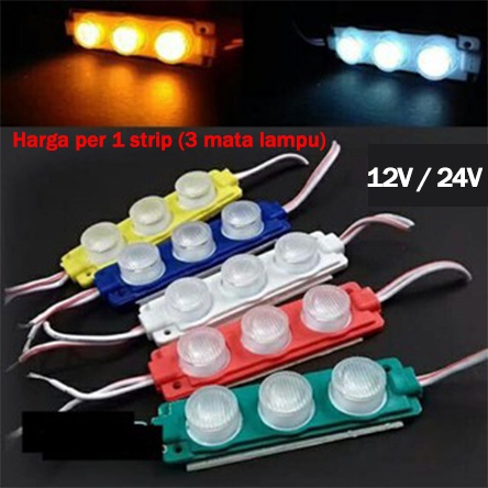 MATA Led LIGHT MODULE 3 EYE 12VOLT and 24VOLT 3WATT WATERPROOF 3 EYE ...