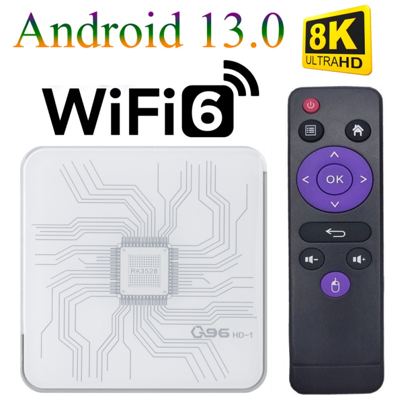 Q96 HD1 smart tv box Android 13 Bluetooth WiFi 6 Rockchip RK3528 pk