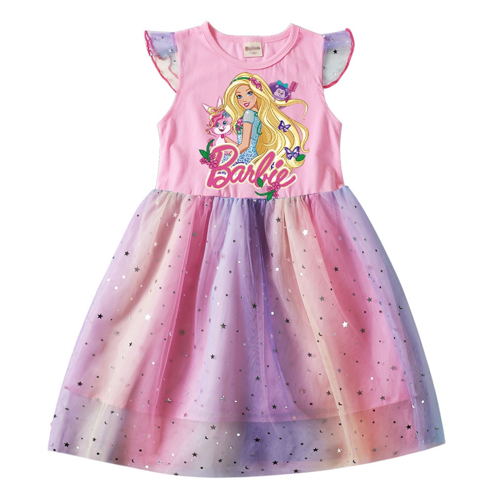 barbie-the-movie-girls-dress-new-summer-brand-girls-dress-casual-kids
