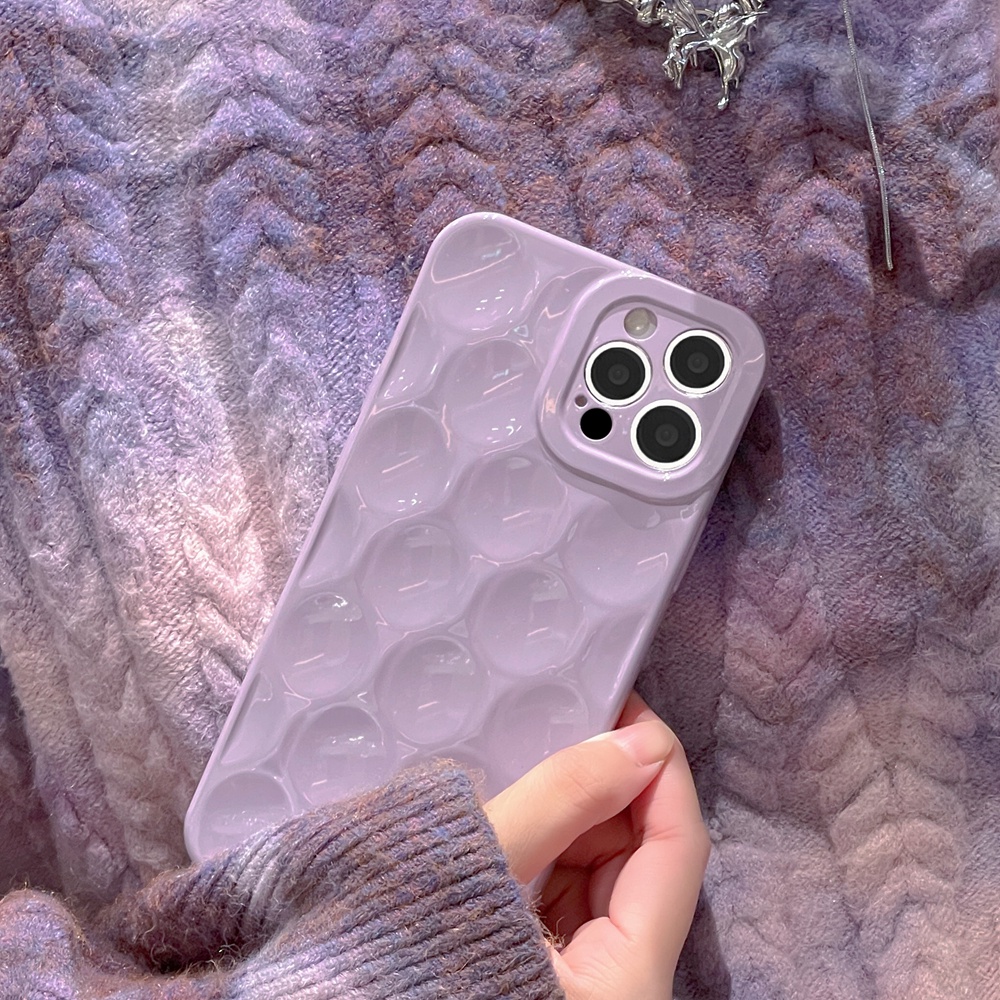 Lavender Color iPhone Case For iPhone 11 12 13 14 Pro Max XS XR X - Main Image
