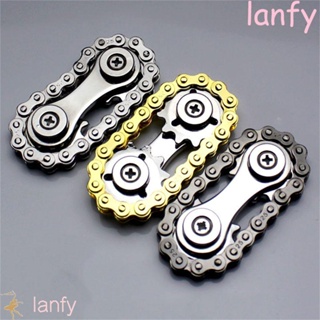 Trendy Keychain Spinner Fidget Ring Metal Key Chain Hollow Out