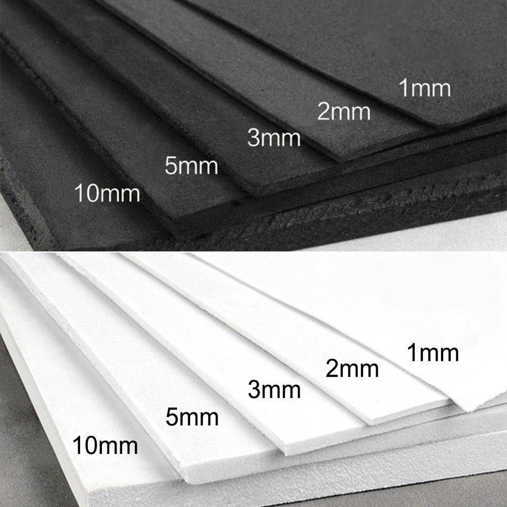 ZCHXD 5pcs 40mm Width 5mm Thickness EVA Single Side Sponge Foam Tape 2 Meters Le