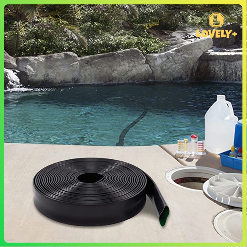 2Inch*100M Garden Irrigation Flat Discharge Duct Hose PE Plastic Farm