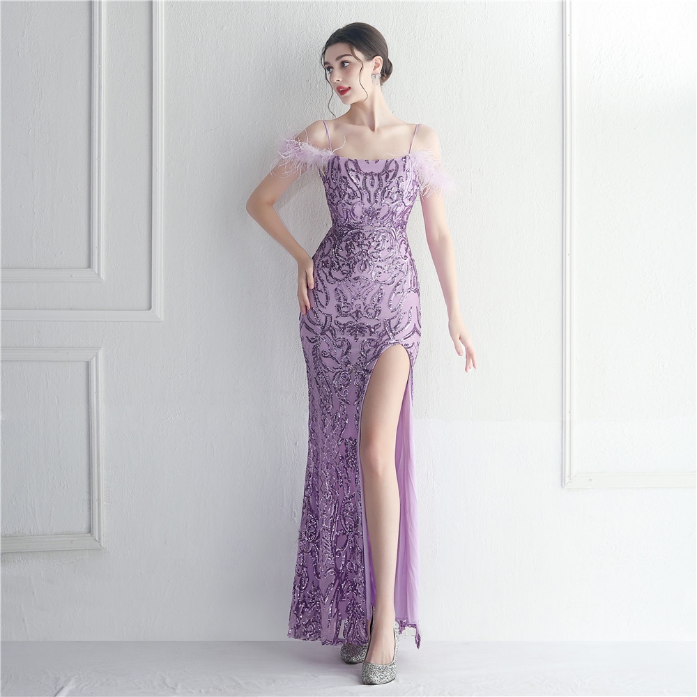 Sequin Fishtail Party Dress
