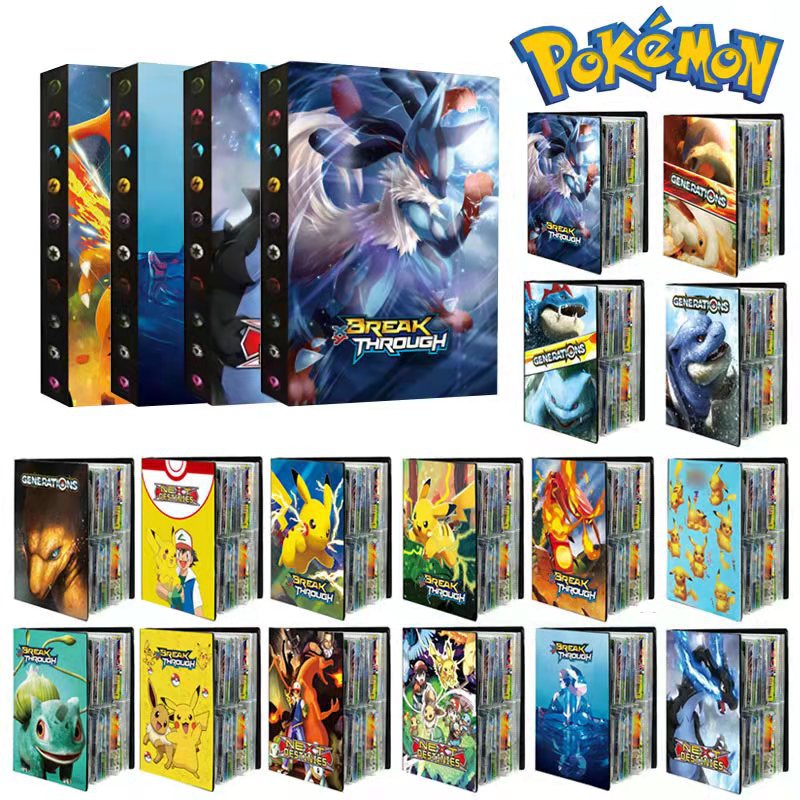 240 Cards Pokemon Collectors Binder Folder Children Loaded List Holder ...