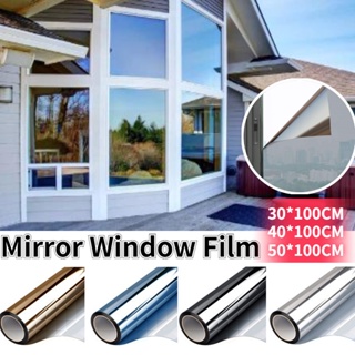 2/3/5 Meter One Way Mirror Window Film Privacy Sun Blocking Heat Control  Anti UV Reflective Self Adhesive Window Tint for Home