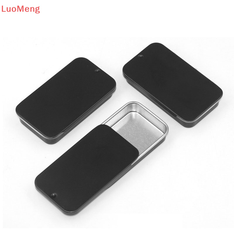 LuoMeng 1PC Mini Iron Box Slide Cover Storage Box Wedding Portable Tin