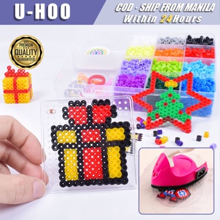 2.6mm Mini Hama Beads Kit With 15 Colors Fusible Beads, Pegboard, Ironing  Paper, Tweezers, Art Craft 3d Puzzle Diy Toy For Kids