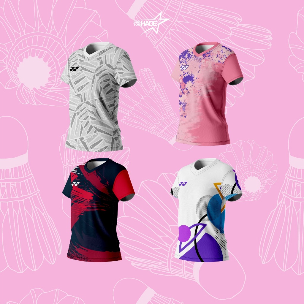 Yonex Badminton Sports Jersey, Latest Custom Full Printing Women's