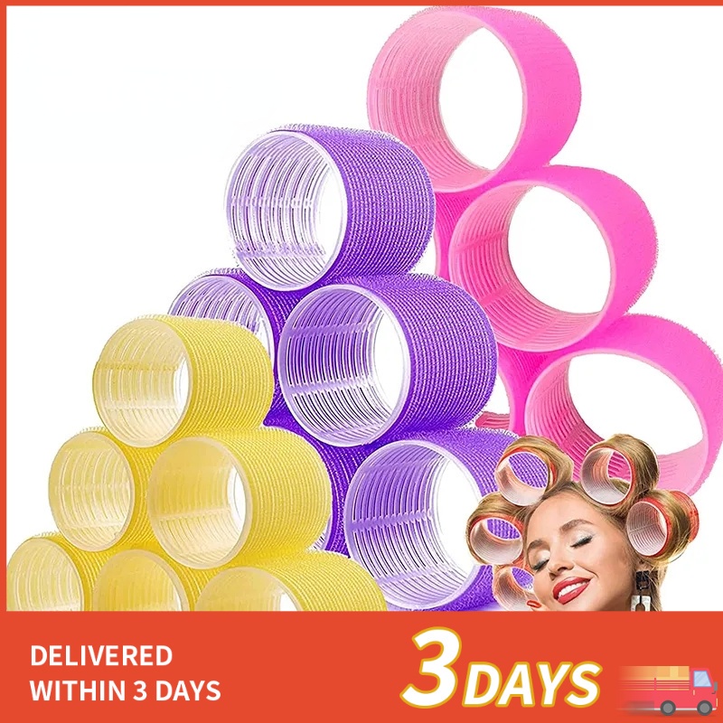 1/3/5PCS SelfGrip Hair Rollers/Heatless Hair Curlers/Home Use DIY Hair