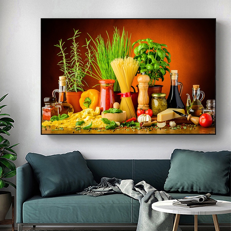 Cooking With Spices And Herbs HD Pictures Canvas Painting Wall Art ...