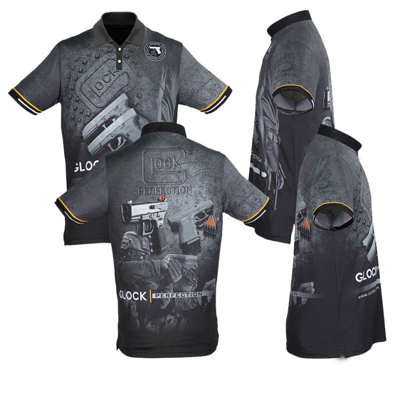 Ready Stock Glock Jersey Polo Shirts Dry Fit Shirt Full Sublimation  Tshirt