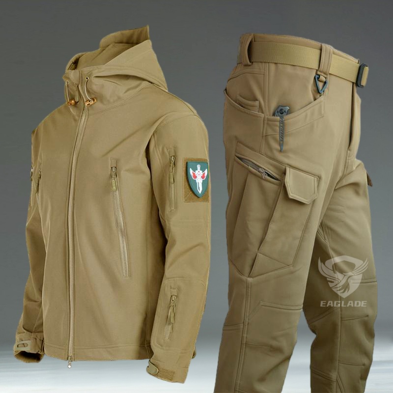 EAGLADE Tactical Jacket Suits JT-ZSTZ In Black Waterproof Keep Warm ...