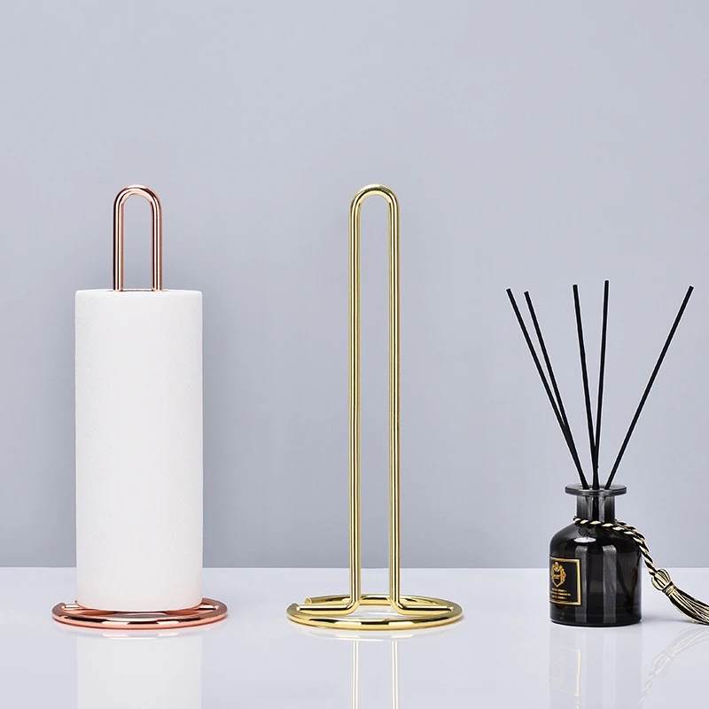 Golden Kitchen Roll Paper Towel Rack/Paper Towel Holder/Vertical ...