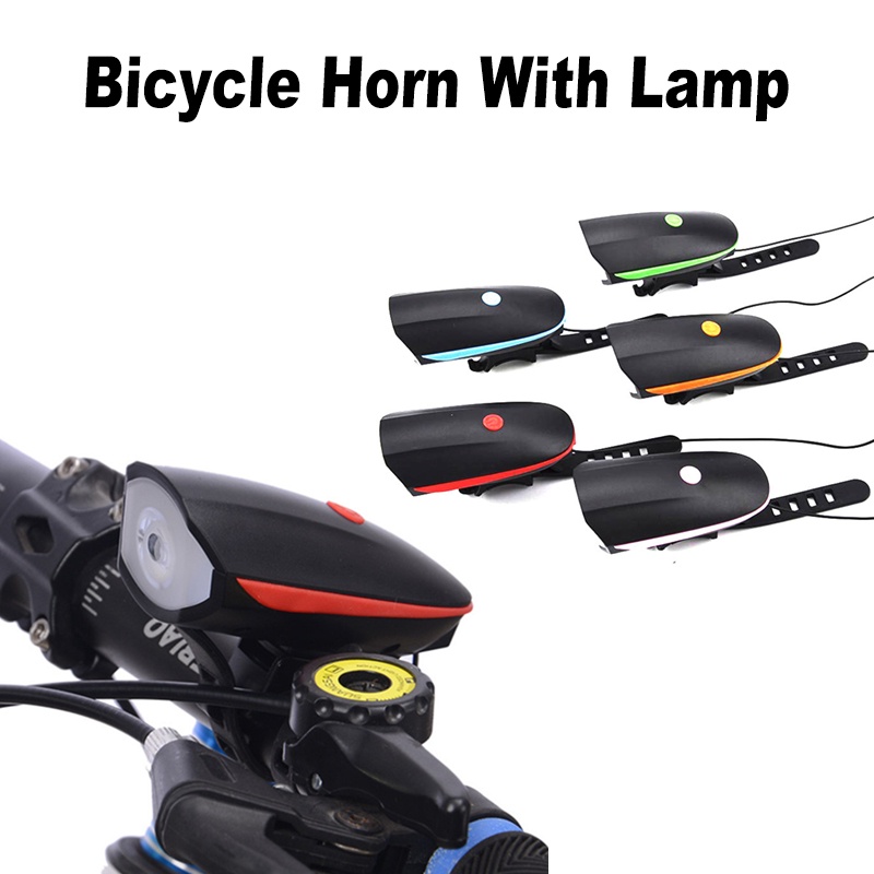 LONGGO Bike Light with Horn Rechargeabl Waterproof Front Night Light for  Mountain Bike Flashlight