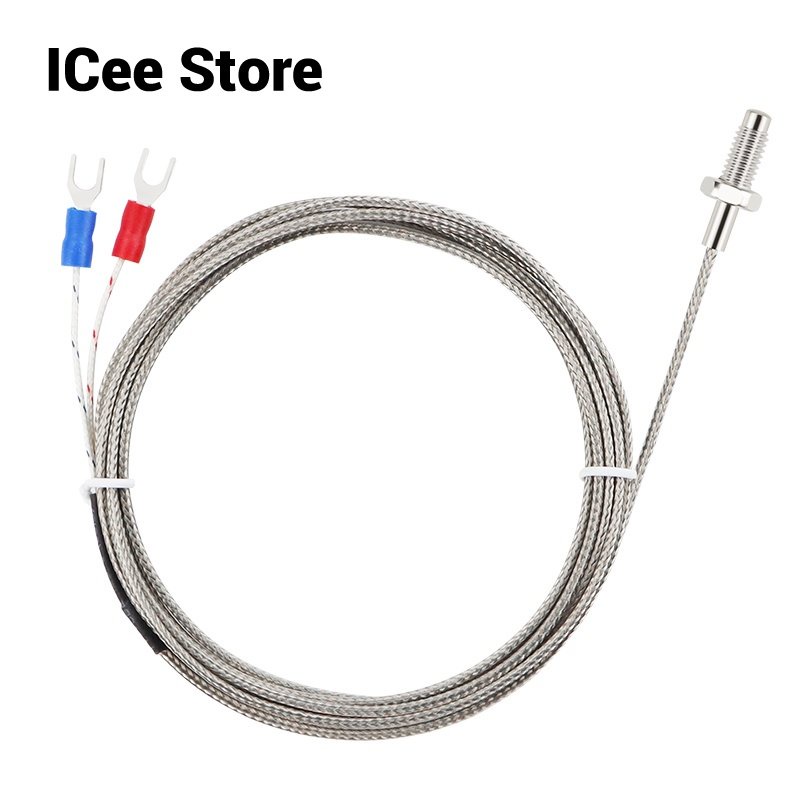 1M/2M/3M K Type Thermocouple Control Thread M6 Screw Probe Temperature ...