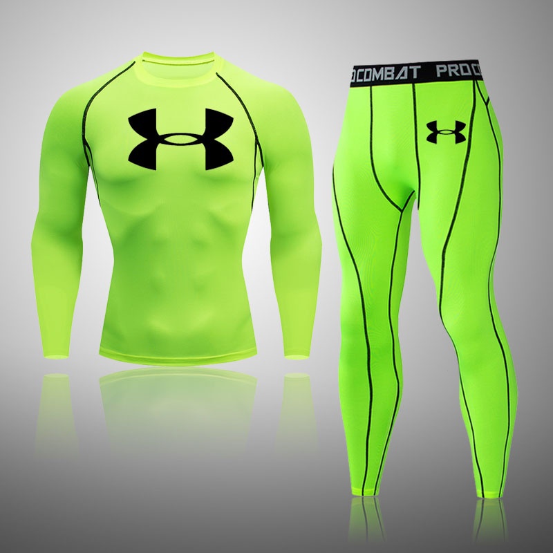 Men's Sports Workout Suit running short men gym long sleeves men Men's