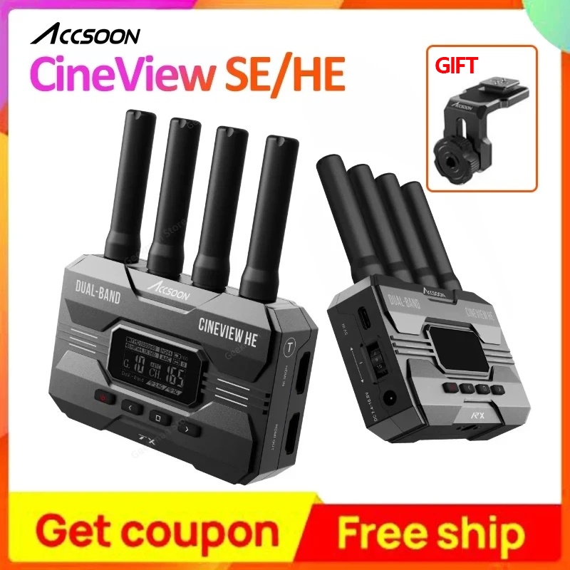 Accsoon CineView HE SE QUAD Wireless Video Transmitter & Receiver Multi