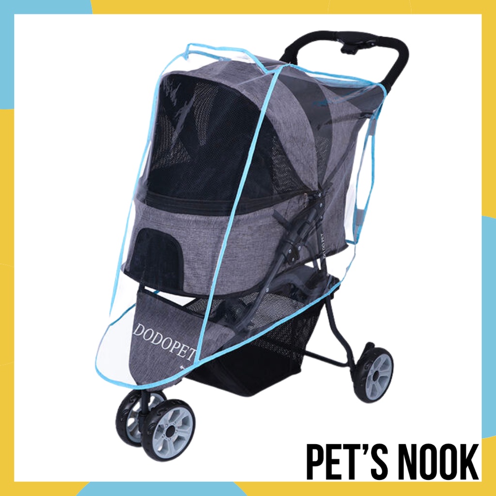 Pet Stroller Rain Cover Clear Rainproof Stroller Cover by Do Do Pet Shopee Philippines