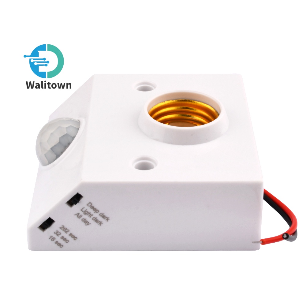 E27 AC110240V 86 Type Human Infrared Induction LED Light Base 50/60Hz