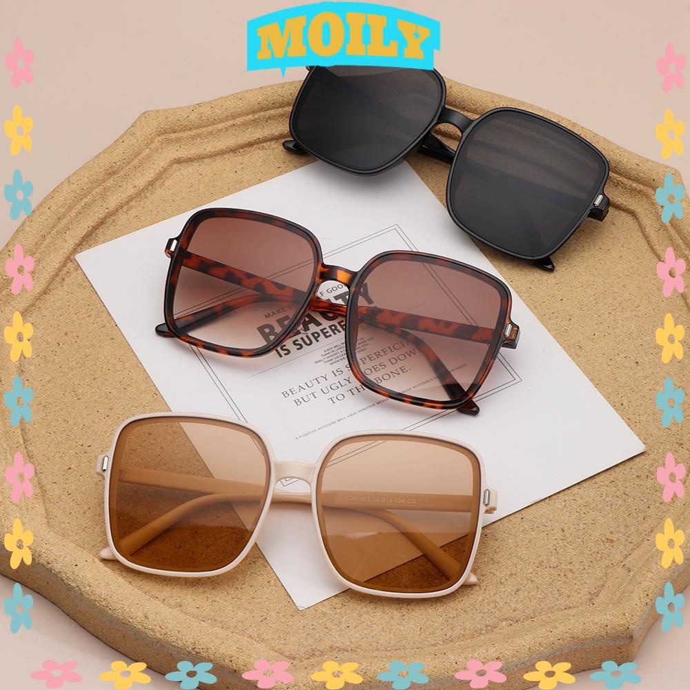 MOILY Luxury Women Square Sun Glasses Vintage Big Frame Oversized  Sunglasses UV400 Fashion Driver Goggles Classic Eyewear for Lady