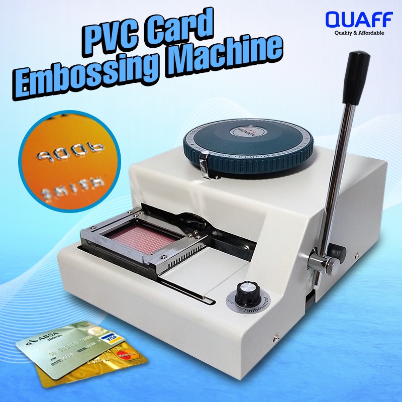 Card Embossing Machine Letters Numbers Symbols | CTS | Shopee Philippines