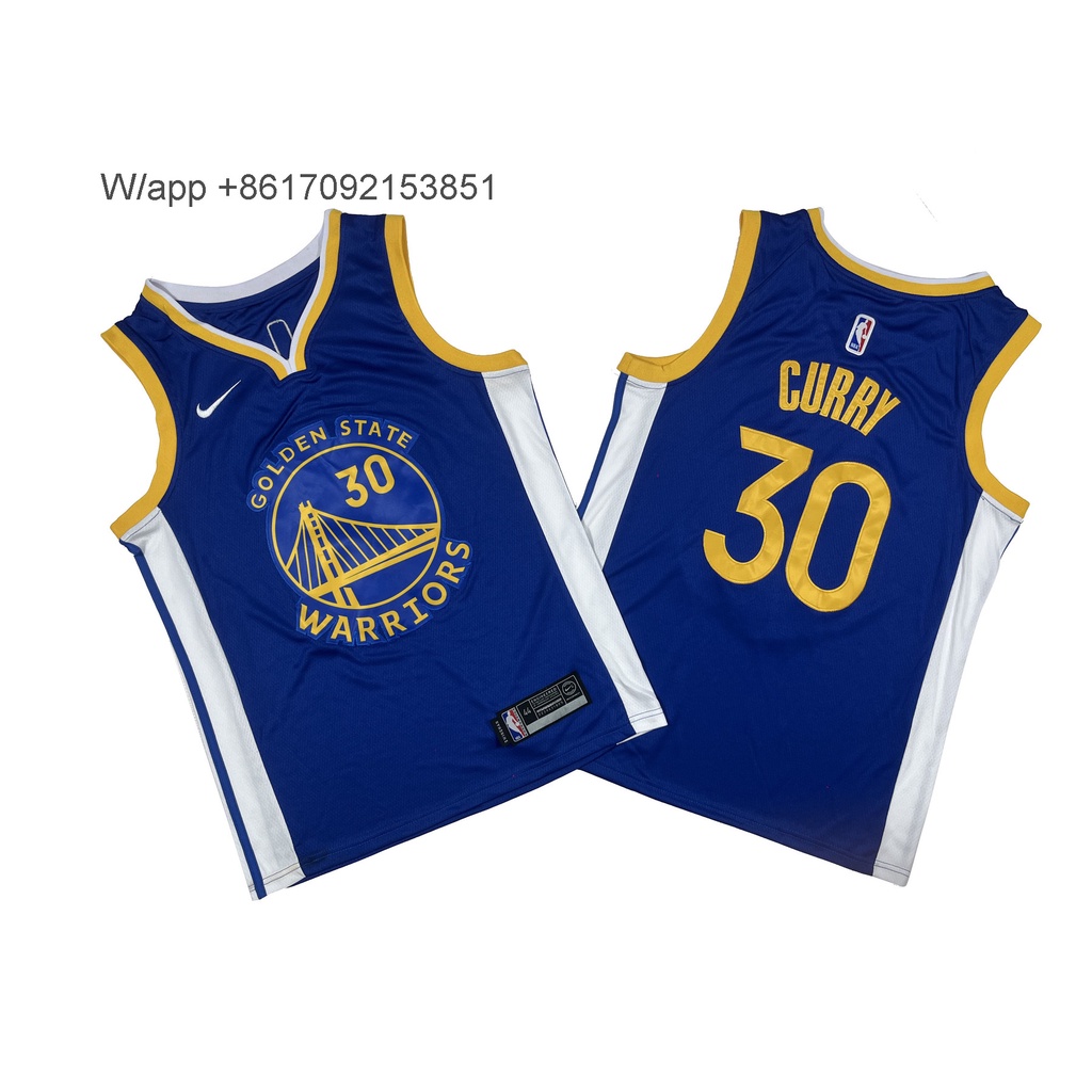 Warriors No. 30 Black 2022 City Edition Black, White, Blue Shirt ...