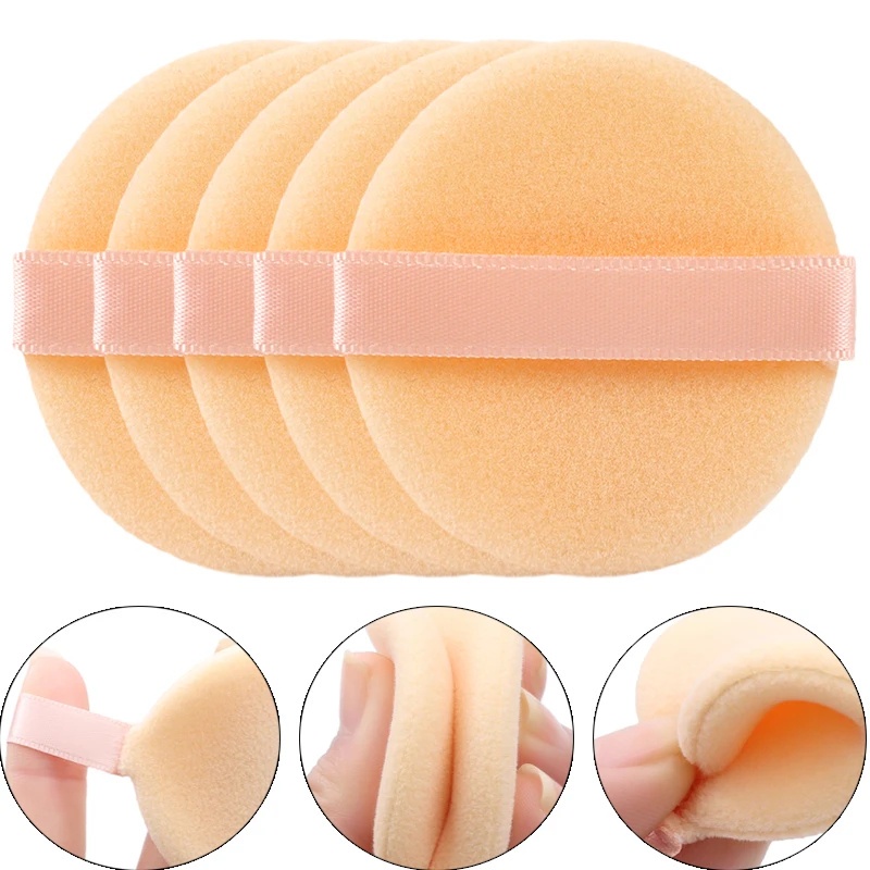 5Pcs/Set Concealer Foundation Powder Puff/Round Shape Sponge Cosmetics ...