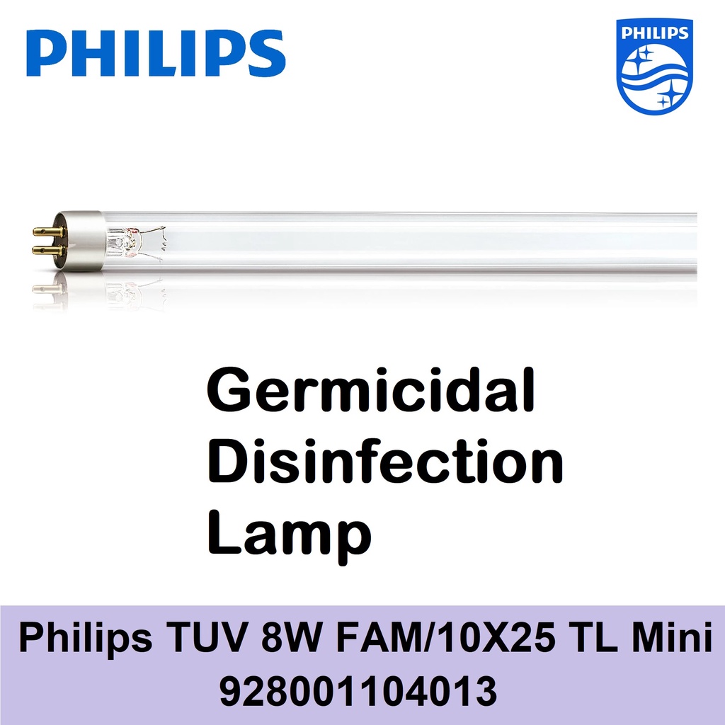 Philips TUV 8W G8T5 FAM/10X25 TL Mini 928001104013 Disinfection ...