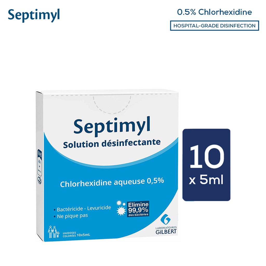 Septimyl Solution Disinfectant Unidoses (10 x 5ml) | Shopee Philippines
