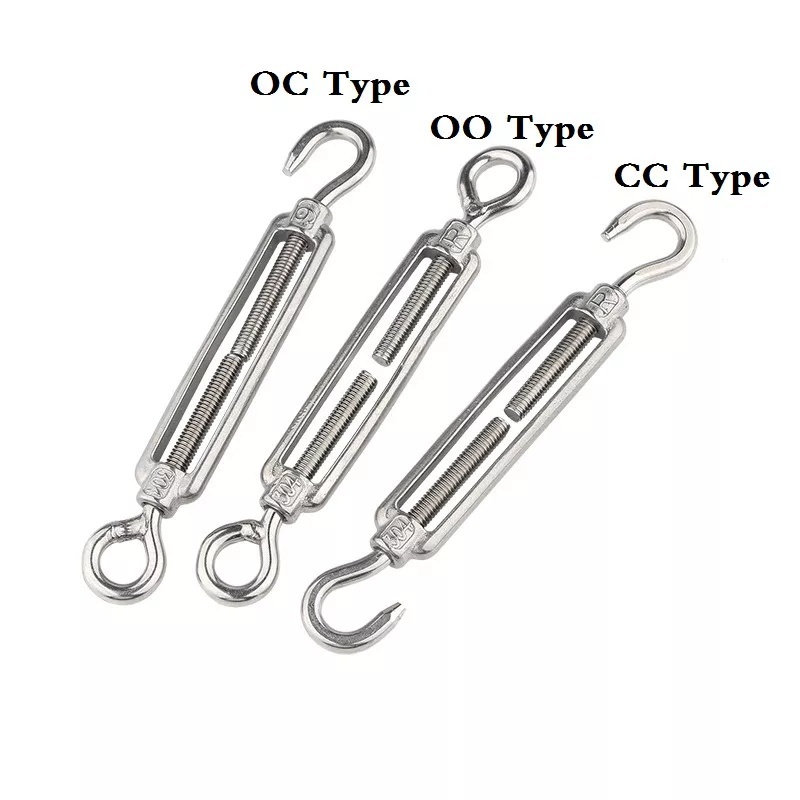 OC OO Turnbuckle Stainless Steel 304 Eye & Hook Turnbuckle for Wire