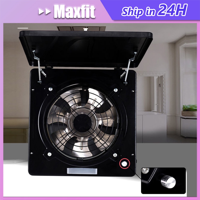 10inch With Cover Exhaust Fan Kitchen Wall 70W 220V Low Noise Strong ...