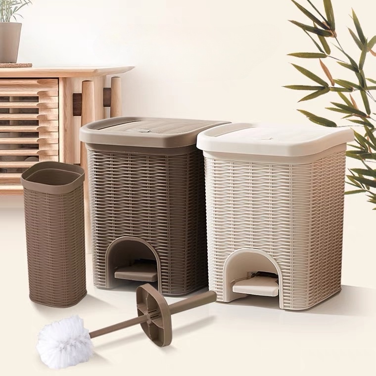 Pedal classification trash can pedal trash can Japanesestyle trash can