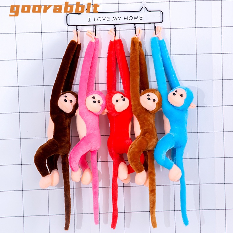 Goorobbit Colorful long arm monkey hanging soft plush doll stuffed ...