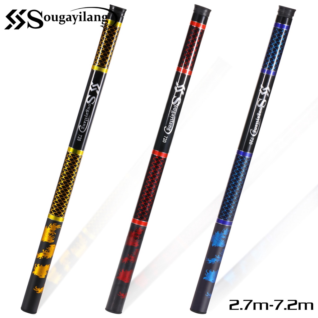 Sougayilang Good Fishing Rod 2.7M7.2M 512 Sectiongs 3Colors Fishing
