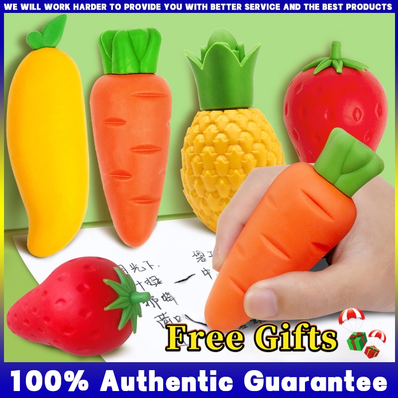 Creative Fruit Eraser Cartoon Fruit Eraser Children Cute Big Eraser Art