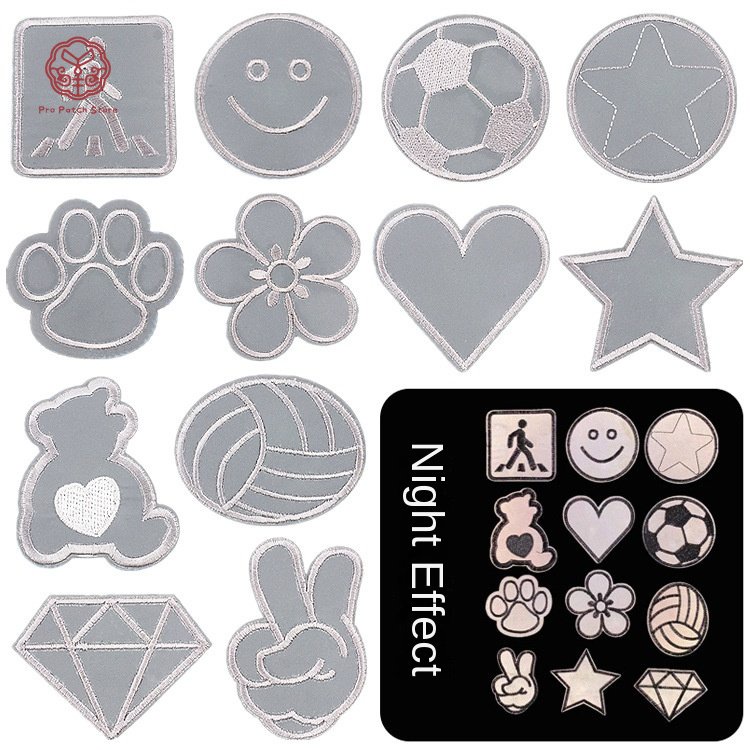 Pro Patch Store Reflective Cartoon Little Bear DIY Embroidery Patches ...