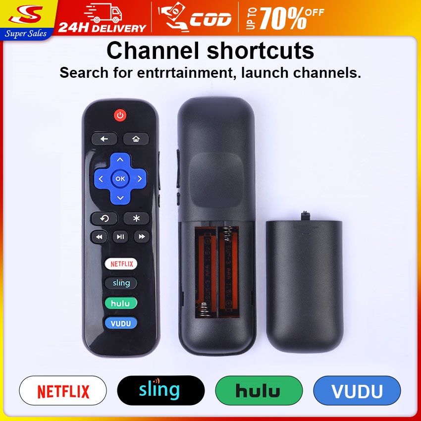 【SuperSales】Universal Remote Control for TCL Roku TV Hisense Television ...