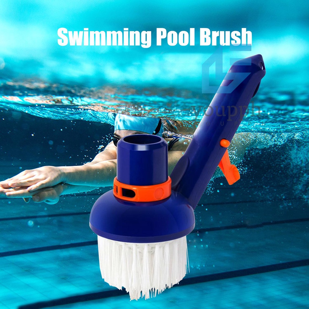 Swimming Pool Corner Steps Brush Heavy Duty Scrubbing Power Aquarium ...