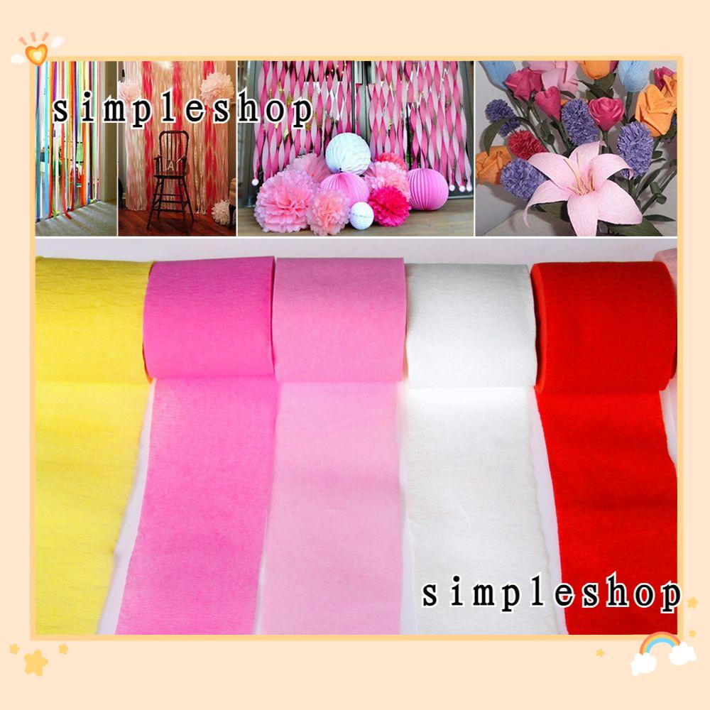 SIMPLE 1 Roll Crepe Paper Streamers DIY Baby Shower Decoration Party