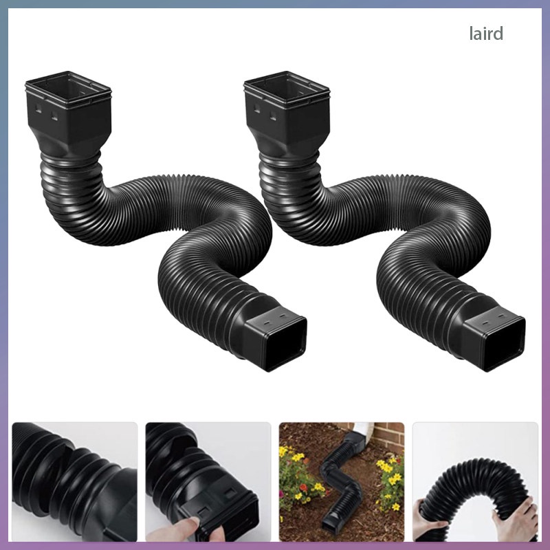 2 Sets Gutter Downspout Extension Hose Tube Tubing Extensions Drain