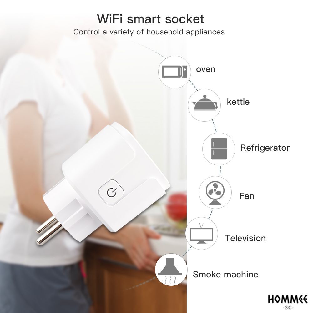 Homekit Smart Socket WiFi Electrical Outlets Plug Remote Siri Voice