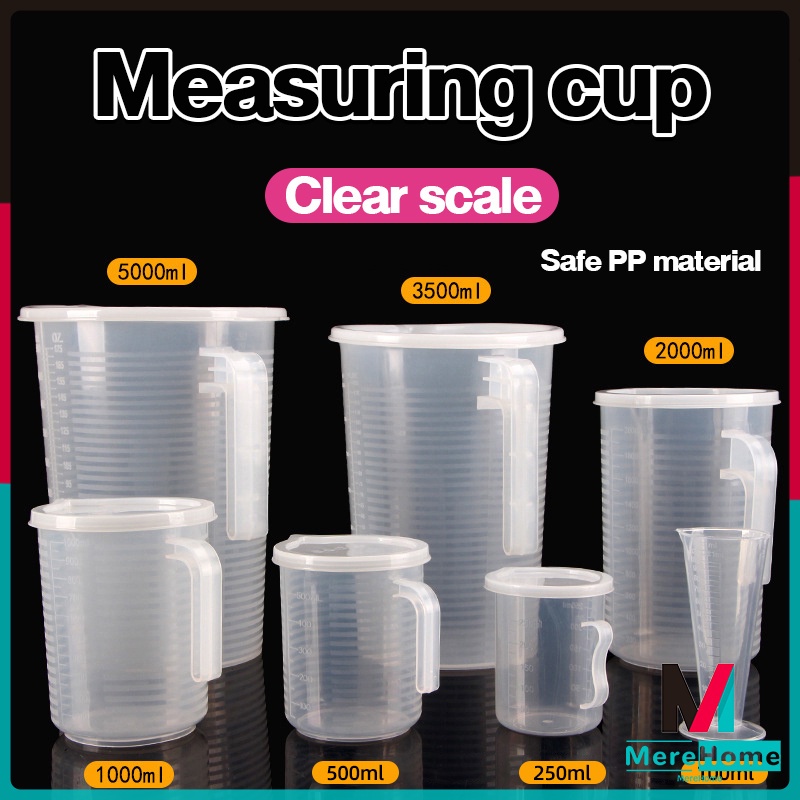 LSP Clear Plastic Measuring Cup Pitcher Liquid Measure Jug Cup ...